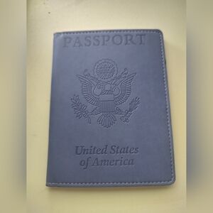 New LIGHT PURPLE US Passport Cover Wallet Pass Port Case USA ID Holder Travel